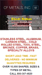 Mobile Screenshot of cfmetals.net
